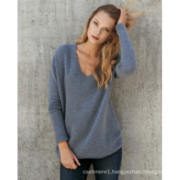 2017 lady fashion wool cashmere blend woman sweater, knitted woman sweater
